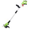 vidaXL Set outils &eacute;lectriques jardin sans fil 4pcs chargeurs/batteries