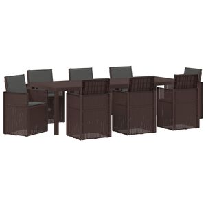 vidaXL Ensemble de salle &agrave; manger pour jardin 9 pc PP