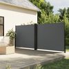 vidaXL Auvent latéral rétractable anthracite 180x1000 cm