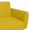 vidaXL Canap&eacute;-lit 2 places jaune velours