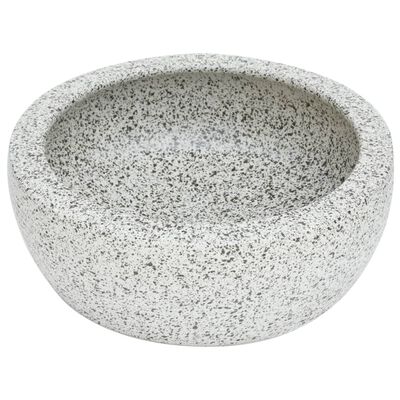 vidaXL Vasque à poser gris rond Φ41x14 cm céramique