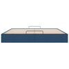 VidaXL Cadre de lit ottoman sans matelas bleu 180x200 cm tissu