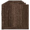 vidaXL Armoires murales 2pcs ch&ecirc;ne marron 99x18x16,5cm bois ing&eacute;nierie