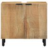 vidaXL Armoire lavabo de salle de bain marron bois massif de manguier