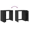 vidaXL Armoire pour machine &agrave; laver Ch&ecirc;ne noir 87 x 60 x 89 cm