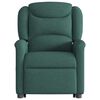 vidaXL Fauteuil inclinable vert fonc&eacute; tissu