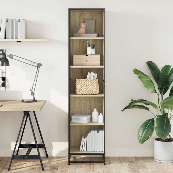 vidaXL Biblioth&egrave;que ch&ecirc;ne sonoma 40x35x170,5 cm bois d'ing&eacute;nierie