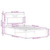 vidaXL Cadre de lit sans matelas ch&ecirc;ne sonoma 100x190 cm