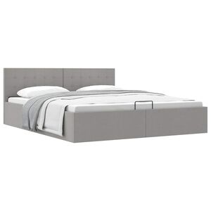 vidaXL Cadre de lit &agrave; rangement hydraulique sans matelas 180x200 cm