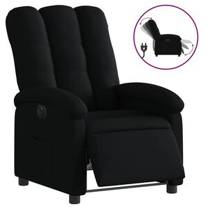 vidaXL Fauteuil inclinable &eacute;lectrique Noir Tissu