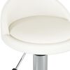 vidaXL Chaise pivotante de bureau Blanc Similicuir