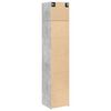 vidaXL Armoire de rangement mince gris b&eacute;ton 45x42,5x225 cm