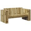 vidaXL Canap&eacute; de jardin Vert 134 x 60 x 62 cm Bois de pin massif