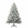 vidaXL Sapin de No&euml;l artificiel pr&eacute;-&eacute;clair&eacute; Vert 180 cm PVC et PE