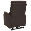 vidaXL Fauteuil de massage Marron Tissu
