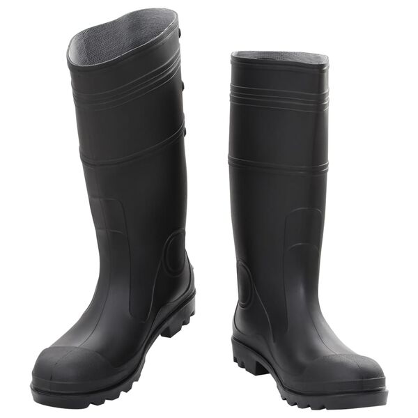 vidaXL Bottes de pluie noir taille 45 PVC