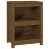 vidaXL Biblioth&egrave;que Marron miel 50x35x68 cm Bois de pin massif