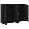 vidaXL Buffet 2 pcs Ch&ecirc;ne noir 60 x 31 x 84 cm Bois d'ing&eacute;nierie