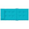 vidaXL Coussins de chaise &agrave; dossier haut lot de 6 turquoise