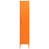 vidaXL Armoire &agrave; casiers Orange 35x46x180 cm Acier