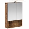 vidaXL Armoire Miroir de Salle de Bain Bois ancien 50 x 14,5 x 70 cm