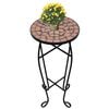 vidaXL Table d'appoint Mosa&iuml;que Terre cuite