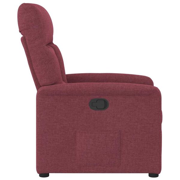 vidaXL Fauteuil inclinable Rouge bordeaux Tissu