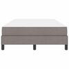 vidaXL Lit &agrave; ressorts avec matelas Taupe 120 x 190 cm tissu