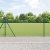 vidaXL Poteau de cl&ocirc;ture. Vert 50 x 1 m (maillage de 13 mm)