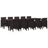 vidaXL Ensemble de salle &agrave; manger pour jardin avec coussin 11 pcs