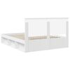 vidaXL Cadre de lit Blanc 160 x 200 cm Bois de pin massif