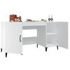 vidaXL Bureau Blanc 140x50x75 cm Bois d'ing&eacute;nierie