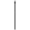 vidaXL T&ecirc;te de lit de remplacement m&eacute;tal noir 160 cm