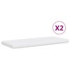 vidaXL Lit de jour avec gigogne et matelas gris clair 90x190 cm tissu