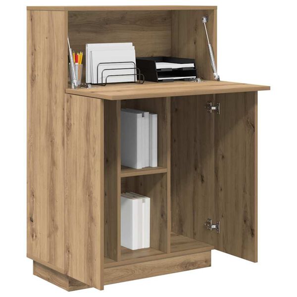 vidaXL Bureau Chêne artisanal 71.5 x 31.5 x 106.5 cm Bois d'ingénierie