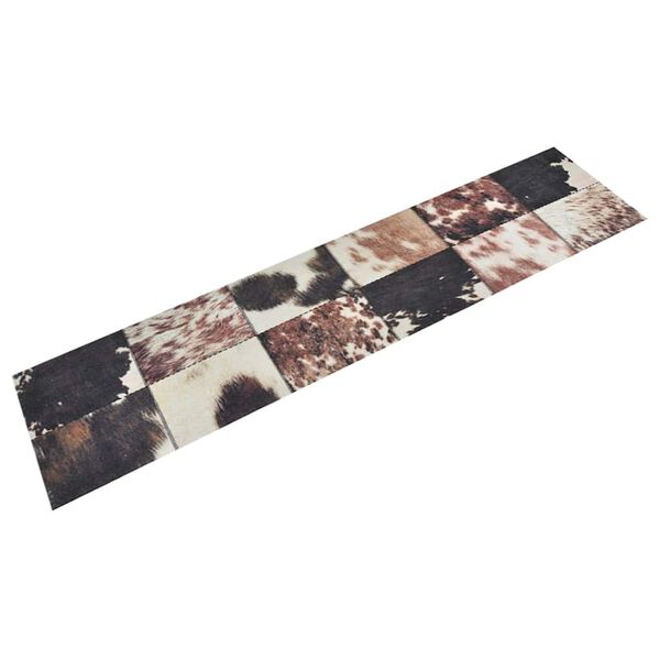 vidaXL Tapis de cuisine lavable impression peau d'animal 60x300 cm