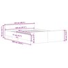 vidaXL Cadre de lit sans matelas ch&ecirc;ne fum&eacute; 120x200 cm