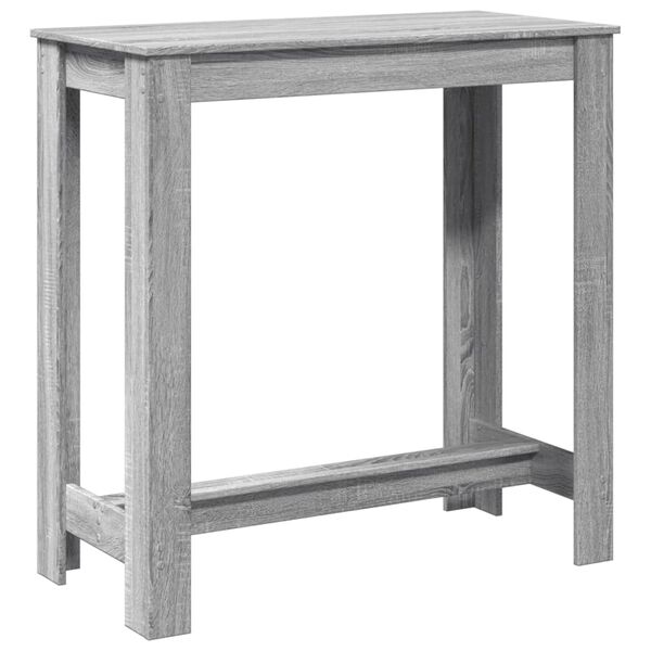 vidaXL Table de bar sonoma gris 102x50x103,5 cm bois d'ing&eacute;nierie