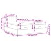 VidaXL Cadre de lit ottoman et matelas gris clair 180x200cm tissu