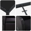 vidaXL Ensemble de salle &agrave; manger pour jardin 5 pcs Noir polyrotin