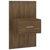 vidaXL Tables de chevet murales 2 pcs Ch&ecirc;ne marron