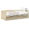 vidaXL Lit de jour avec tiroirs sans matelas ch&ecirc;ne sonoma 100x200 cm