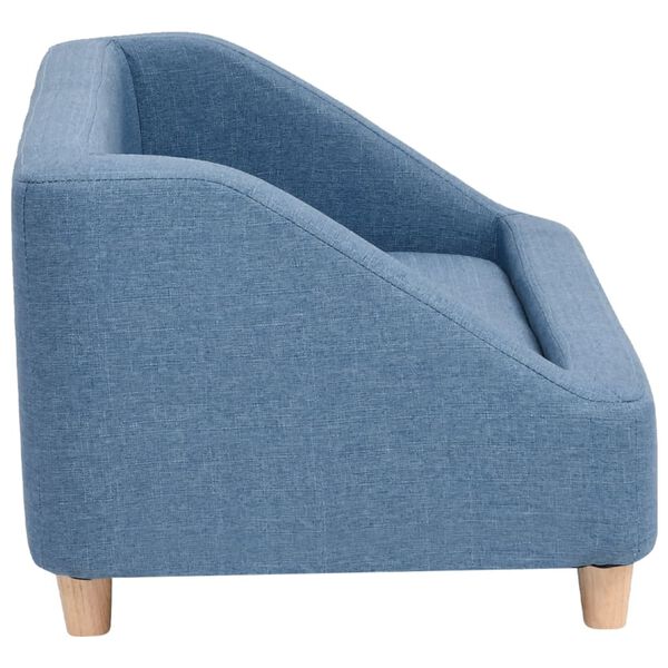 vidaXL Canap&eacute; pour chien Bleu 85x50x39 cm Lin