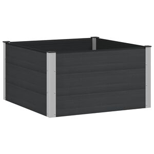 vidaXL Jardini&egrave;re sur&eacute;lev&eacute;e Noir 100 x 100 x 54 cm