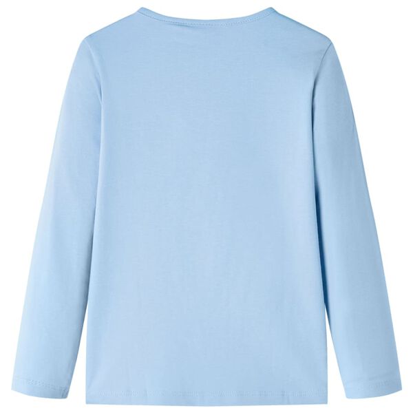 T-shirt enfants &agrave; manches longues bleu clair 128