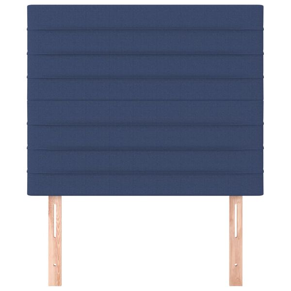 vidaXL T&ecirc;te de lit Bleu 100x5x118/128 cm Tissu