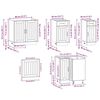 vidaXL Ensemble d'armoires de cuisine 11 pcs Lucca bois d'ing&eacute;nierie