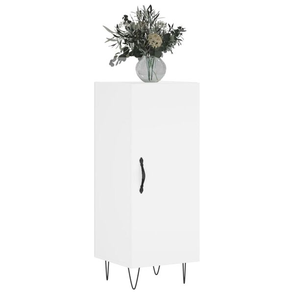 vidaXL Buffet blanc 34,5x34x90 cm bois d'ing&eacute;nierie