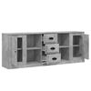vidaXL Buffets 3 pcs gris b&eacute;ton bois d'ing&eacute;nierie