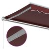 vidaXL Auvent manuel r&eacute;tractable bordeaux 450x350 cm